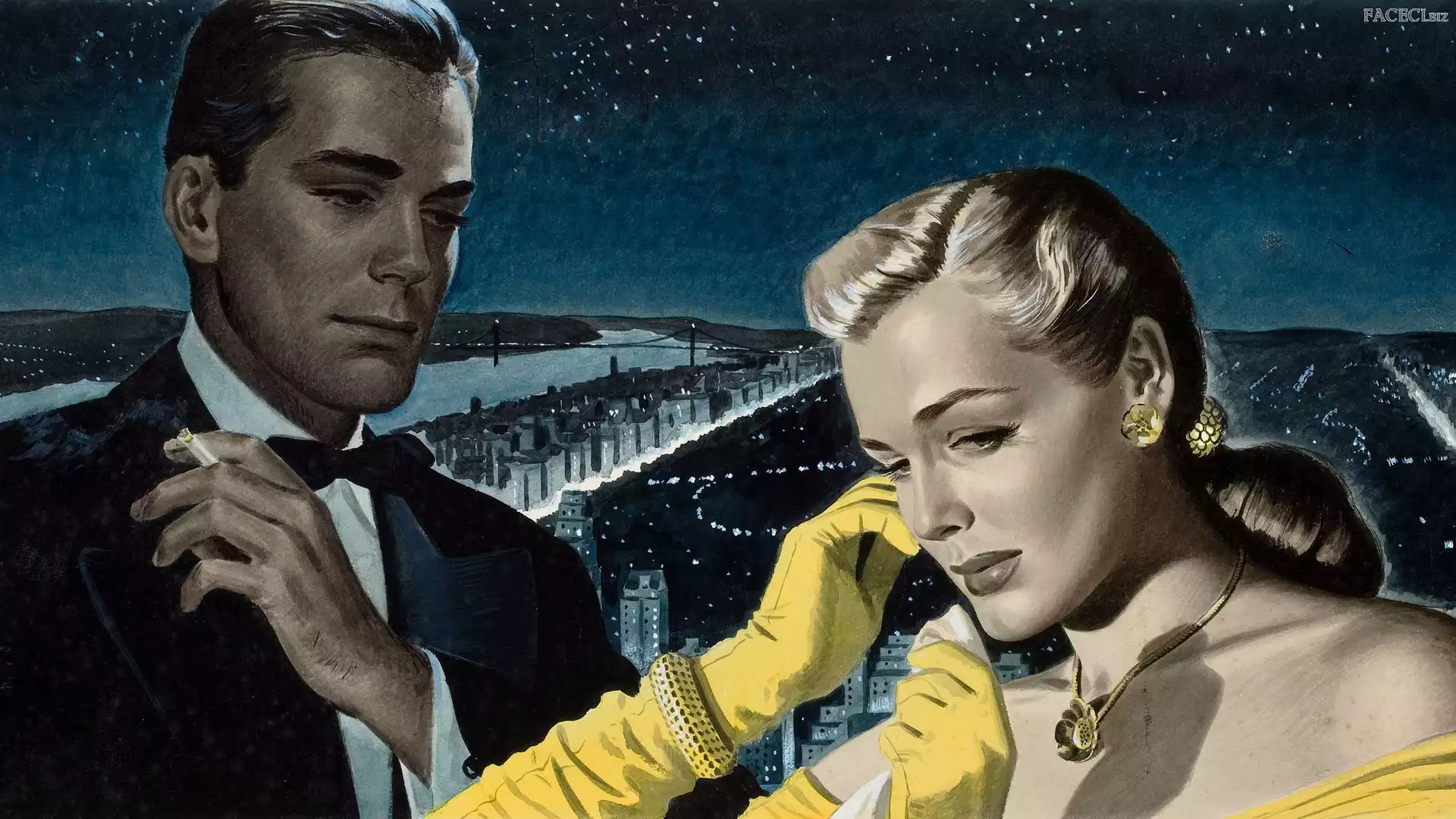 Afisz, Mężczyzna, Plakat, Kobieta